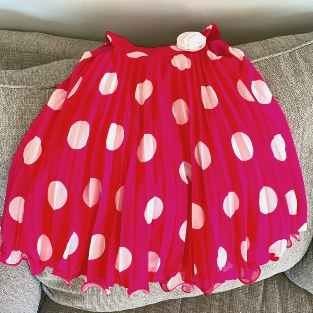 2T pink polka dot dress